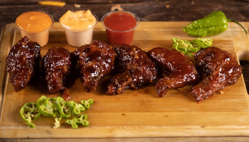 Honey garlic wings at Anthony's pizza