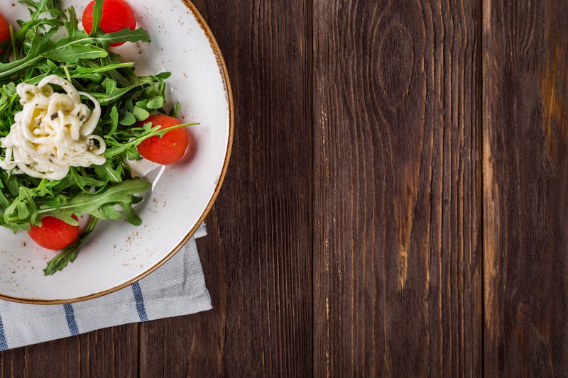 Arugula and shaved parmesan salad Anthony coal fired
